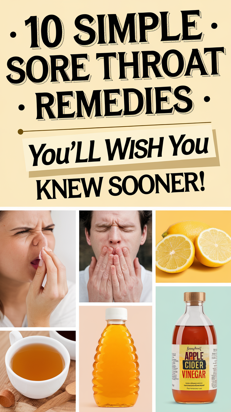 10 Simple Sore Throat Remedies You’ll Wish You Knew Sooner!