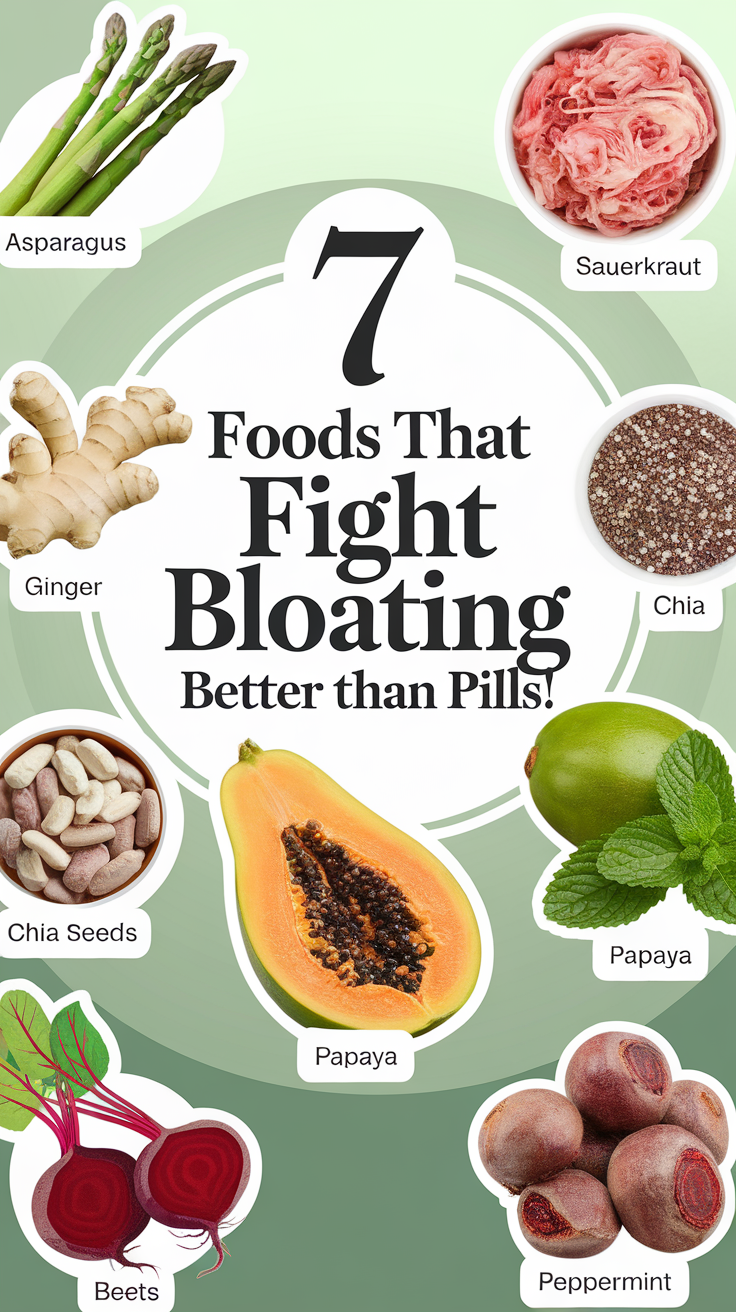 7 Foods That Fight Bloating Better Than Pills!